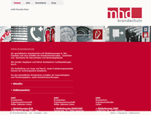 Tablet Screenshot of mhd-brandschutz.com
